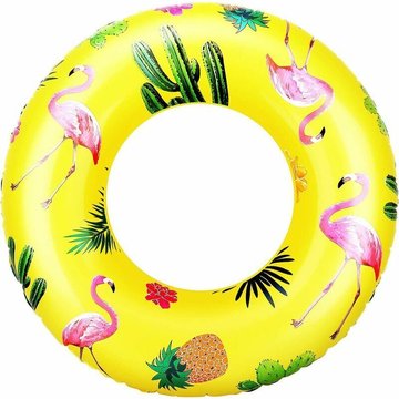 Anneau de Natation HANBING, Bouée Piscine Ronde, Radeau Gonflable pour Décoration de Jouet de Fête de Piscine pour Enfants et Adultes, Diamètre 90cm