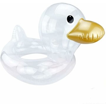 Anneau de natation enfant avec aisselle canard transparent WAHAISON - Piscine - 70x50x44cm
