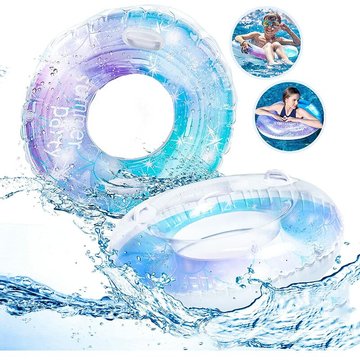 Fvbjd - Anneau de Natation Gonflable, Bouée Gonflable pour Piscine, Flotteur de Piscine Facile à Gonfler Transporter, Les Enfants et Les Adultes