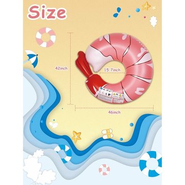 Anneau de natation gonflable Serpent SONIATKIA - Flotteur de piscine, tube de bain, radeau d'amusement d'été, jouets de plage aquatiques pour