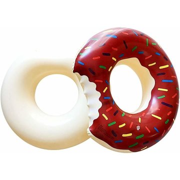 Anneau de natation gonflable en forme de beignet - Piscine WAHAISON - Bouée anneau flottant coussin d'air grand jouet (une fois gonflé) Diamètre extérieur: 86 cm