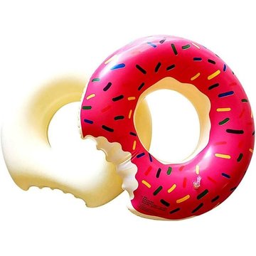 Anneau de natation gonflable en forme de beignet bouée anneau flottant coussin d'air grand jouet (une fois gonflé) Diamètre extérieur : 86 cm
