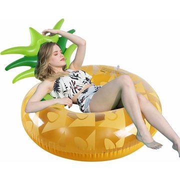 Piscine gonflable Anneau de natation gonflable géant - Flotteur de piscine ananas mignon Summer Beach Party Pool Bouée de sauvetage ou jouet de plage
