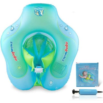 Fvbjd - Anneau de Natation Gonflable pour Enfants, Anneau de Piscine Gonflable avec Support de sécurité, adapté aux Jouets de Piscine à bouée