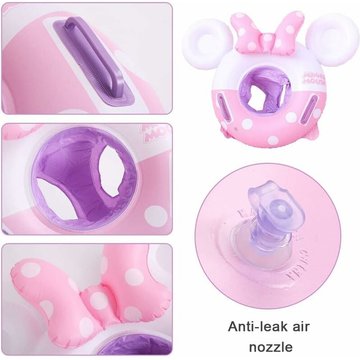Heguyey - Anneau de natation gonflable pour siège de piscine pour bébé rose Nini, anneau de bain gonflable