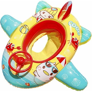 Anneau de Natation WAHAISON pour Bébé Piscine, Bateau Gonflable pour Enfants, Siège Bébé Entraînement de Natation, Volant Jouets de Natation pour Enfants