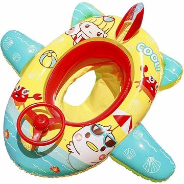 TUMALAGIA - Anneau de Natation pour Bébé Bateau Gonflable pour Enfants Siège Bébé Entraînement de Natation pour Enfants Volant Jouets de Piscine