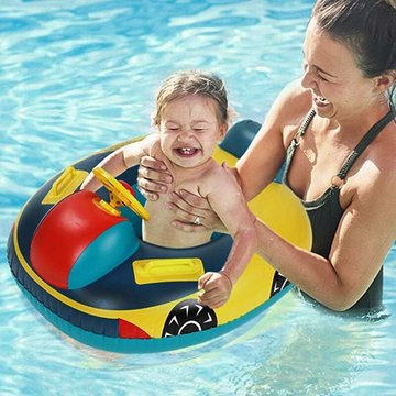 Heguyey - Anneau de natation pour bébé Bateau gonflable pour enfants Siège bébé Natation pour enfants