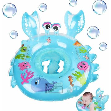 Tanabata - Anneau de Natation pour bébé Crabe Bébé Siège Piscine Bouée Bébé Piscine Flotteur Piscine Gonflable pour Bébé Siège De Piscine Anneau Bain