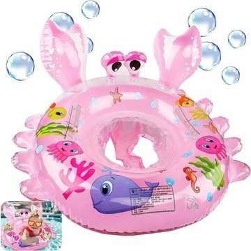 Anneau de Natation SONIATKIA pour bébé Crabe, Siège Piscine Bouée Bébé, Piscine Flotteur Gonflable, Siège de Piscine Anneau Bain Bébé