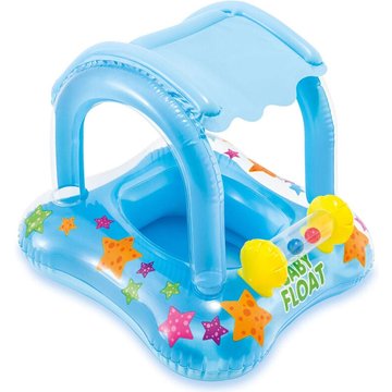 Anneau de natation LEISEI pour enfant, bouée de piscine gonflable pour enfants, anneau de bain flottant avec parasol, siège de piscine pour bébé