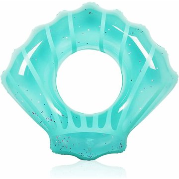Anneau de Natation Shell-Bouée Gonflable de Piscine-80cm-Vert-Guazhuni