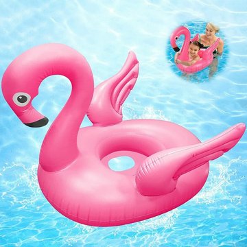 Tumalagia - Anneau de siège flamant rouge pour piscine, anneau de natation pour enfants, anneau de siège bébé, bébé bague de natation gonflable
