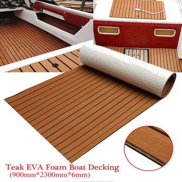 Antidérapage durable EVA imitant le pont en bois de teck, plancher piscine maritime léger en mousse DMTOOL