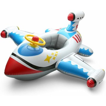 TUMALAGIA - Anneau de bain gonflable pour enfants avec avion flottant, cercle de natation, flotteurs de piscine d'été