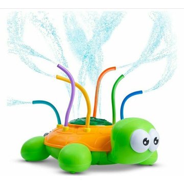 HANBING Arroseur Jouet pour Enfant Tortue Sprinkler Jeux d'eau avec 6 Tubes Rotatifs Jouet d'Arrosage d'eau Jouet de Jardin Pelouse d'Été Jeux Extérieurs pour Piscine