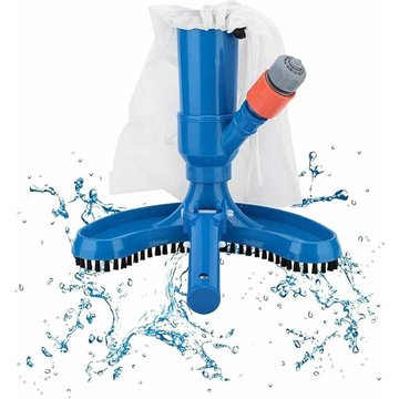 Rosier - Aspirateur Piscine, Nettoyeur de tête d'aspirateur de Piscine de Brosse de Vide Jet avec Brosse et Raccord De Tuyau, Aspirateur Accessoires