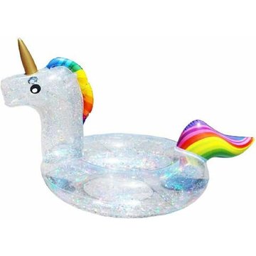 Ocxin - Anneau de bain gonflable de licorne, matelas d'air de radeau de plage de piscine gonflable d'enfants flotteur de licorne d'anneau de bain