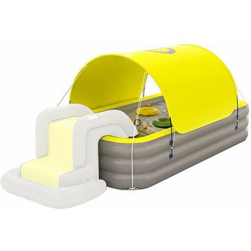 Auvent amovible de radeau de flotteur de piscine gonflable resistant au soleil de piscine de gonflage automatique pour la partie exterieure de l'eau