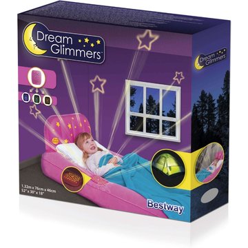 Matelas Gonflable Bleu ou Rose pour Enfants Bestway Dream Glimmers Comfort Piscine 1,32 m x 76 cm x 46 cm