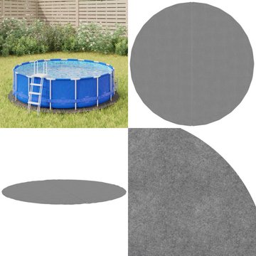 Bâche de piscine gris clair Ø244 cm géotextile polyester - tapis de sol de piscine - bâche de sol de piscine - Home & Living - Gris Vidaxl