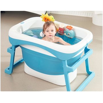 Benobby Kids - Baignoire bébé pliante Baignoire de voyage portable Baignoire de lavage Baignoire multifonctionnelle (bleu)