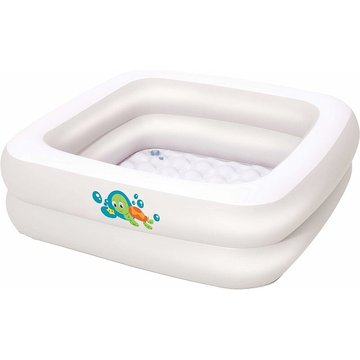 Baignoire gonflable carrée pour bébé 86 x 86 x 25 cm Guazhuni (Blanc)