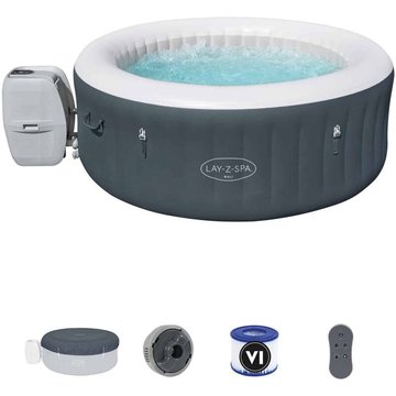 Spa Gonflable Bestway Lay-Z-Spa Bali pour 2-4 personnes rond 180x66 cm avec lumières LED