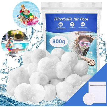 Fvbjd - Balle Filtrante Piscine,800g Balles Filtrantes pour systèmes de Filtre a Sable Piscine Remplacer 29kg de Sable Filtration Piscine,Convient