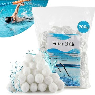 Fvbjd - Balles Filtrantes 700g Boules De Filtre De Piscine, Alternative pour 25 Kg Sable Filtrant Sable De Quartz, Média Filtre à Fibres pour