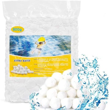 Fvbjd - Balles Filtrantes,800g Boules de Filtre de Piscine,Pool Filter Balls,Balles de Filtration,Nettoyeur de Piscine,Média Filtre à Fibres pour