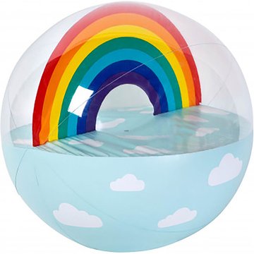 Sunnylife - Ballon de plage XXL 90cm Arc-en-ciel pour piscine