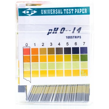 Bandelettes de test de pH Seenlin pour piscine, 2 × 100 pièces, papier de test tournesol, plage de mesure 0-14, papier indicateur universel, test d'acidité pour aquariums