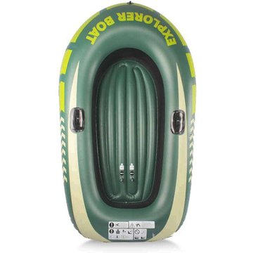 Bateau De Peche Gonflable Pour 1 Adulte Et 1 Enfant, Canoe-Kayak, Taille l, Vert