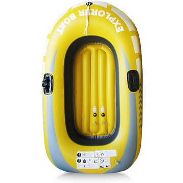 Bateau Gonflable Bateau De Peche Summer Fun Bateau Canoe Kayak Pour Une Personne,Taille S,Jaune