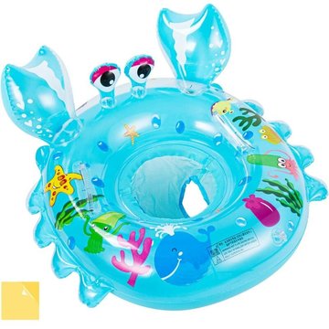 Bébé Siège de Piscine avec kit de Patch Anneau de Natation Enfant Bague De Natation Flottante Bouée Siège Gonflable pour Bébé Bleu