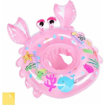 Bébé Siège de Piscine WAHAISON avec kit de Patch, Anneau de Natation Enfant, Bague de Natation Flottante, Bouée Siège Gonflable pour Bébé Rose