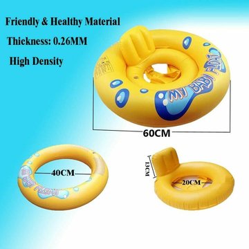 Bébé Siège WAHAISON de Piscine, Bouée Bébé Piscine Anneau Enfant Flotteur Bague de Natation Flottante, Piscine Réglable Taille Gonflable