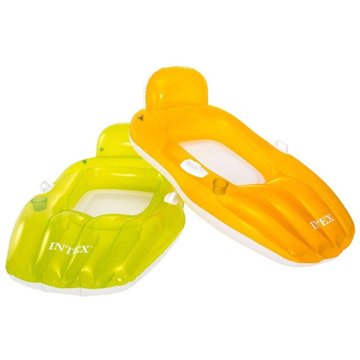 Fauteuil Matelas gonflable Lounge de Piscine Chilling - Orange - BE TOYS