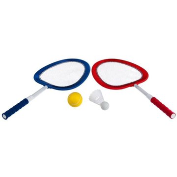 BE TOYS - Lot de 2 raquettes souples + balle + volant pour piscine