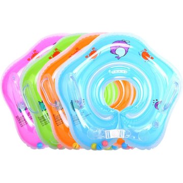 Thsinde - Bébé Anneau De Bain Gonflable Bébé Toddler Bain Douche Cou Anneau Jouet Flottant Anneau De Sécurité Piscine Aide Rose