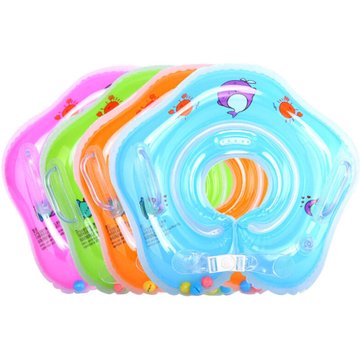 Thsinde - Bébé Anneau De Bain Gonflable Bébé Toddler Bain Douche Cou Anneau Jouet Flottant Anneau De Sécurité Piscine Aide Vert