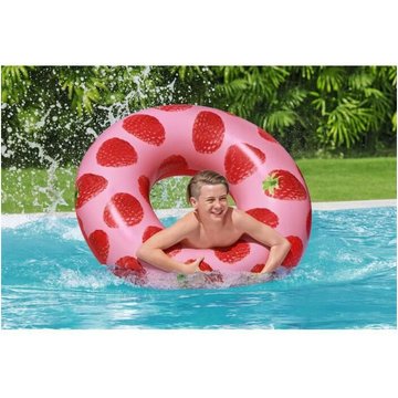 Bouée ronde 119 cm parfumée framboise Scentsational™ Raspberry - Bestway