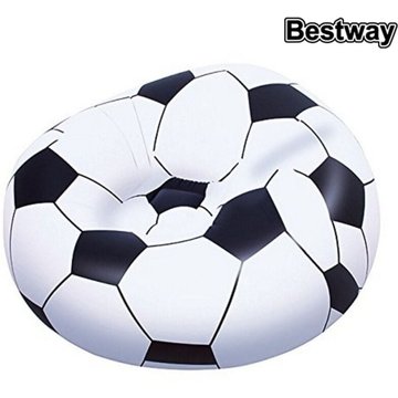 Pouf Gonflable Piscine Bestway Ballon de Football 114x112x71 cm