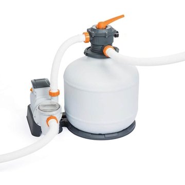 Bestway - Flowclear filtre à sable avec minuterie 11,355 L/h pour piscines de jardin, avec doseur chimique ChemConnect