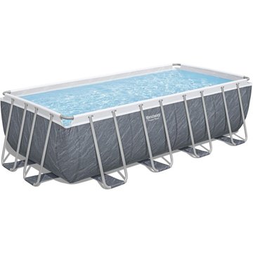 Piscine hors sol sans accessoire Bestway Power Steel rectangulaire 488x244x122 cm