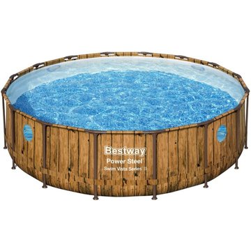 BESTWAY Piscine hors-sol Power Steel Swim Vista ronde sans accessoire 488x488x122cm