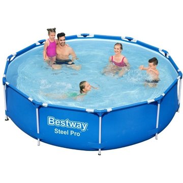 Piscine tubulaire Bestway Steel Pro - 305x76 cm - Ronde - Bleu