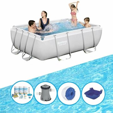 Bestway - Piscine Power Steel avec accessoires - 282x196x84 cm - Prix compétitif, livraison rapide !