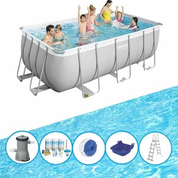 Bestway - Piscine Power Steel avec accessoires - 412x201x122 cm